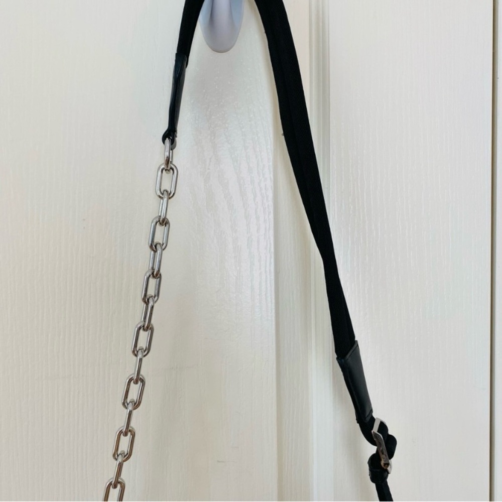 Alexander Wang Red and Black Crossbody Bag with Chain Detail - Picture 6 of 16